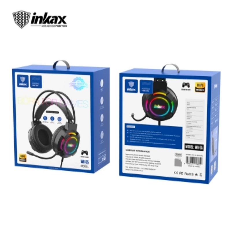 USB HEADPHONE WITH MICROPHONE WITH LIGHT