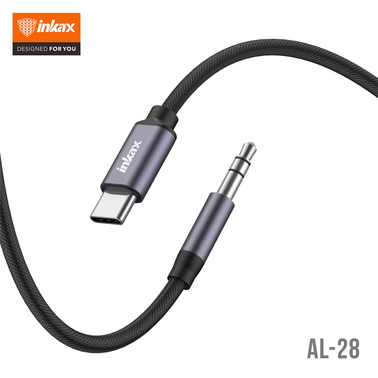 INKAX 3.5mm-Type-C AUX audio cable PLUG AND PLAY