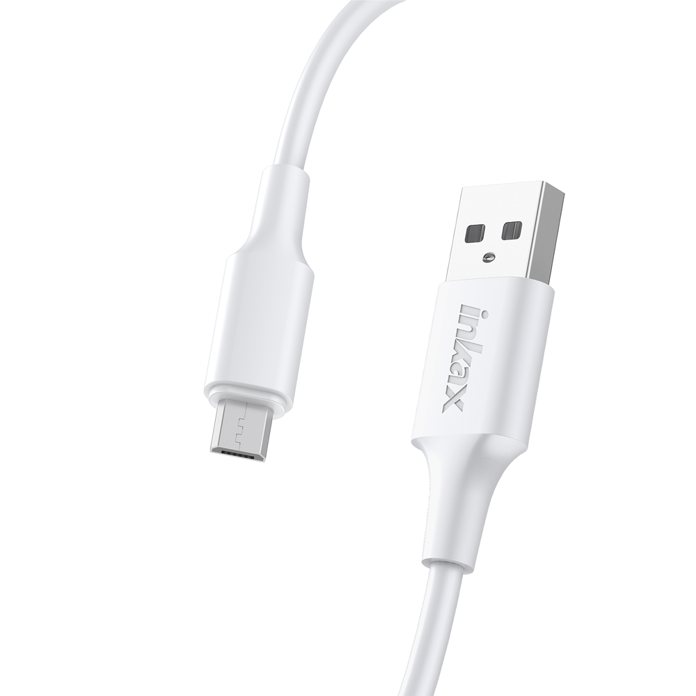 1M USB TO MICRO FAST CHARGING CABLE WHITE 3.1A