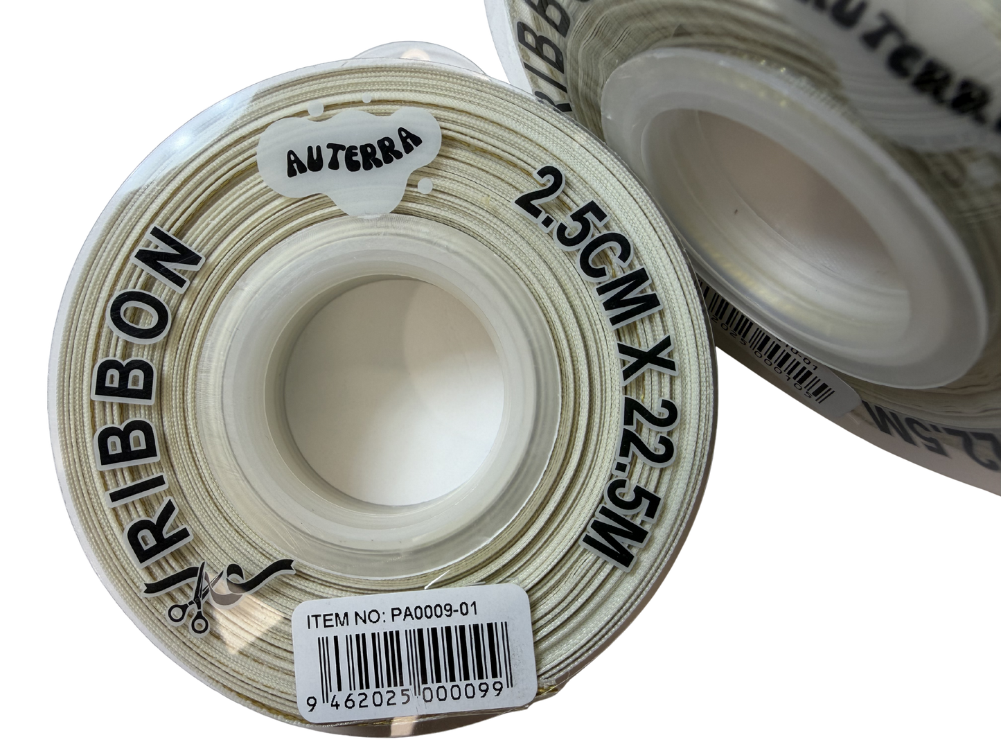 (NO DC)  6ea/pk 2.5 CMx22.5M-6 COLOURS Premium Gold Edged Stain Ribbon
