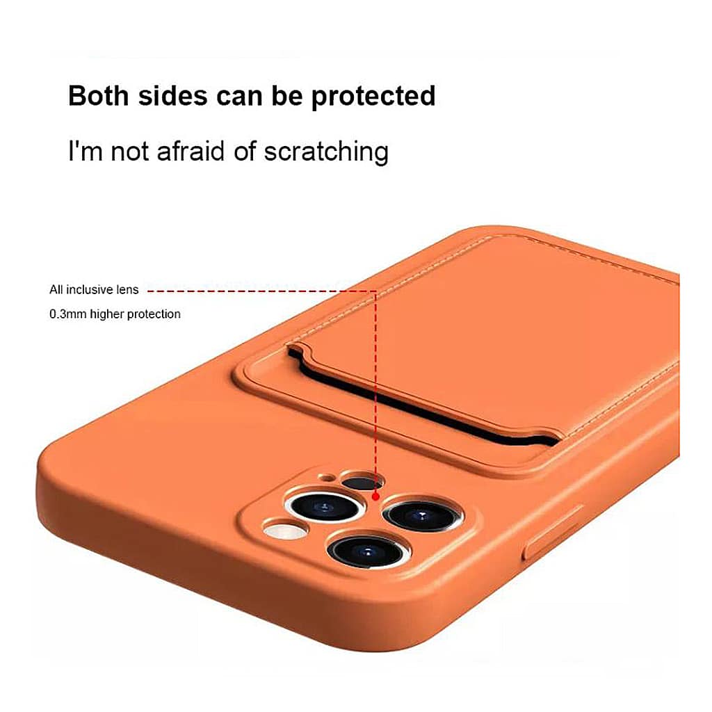IPHONE 17 PRO Silicone Colour Card Pocket Case