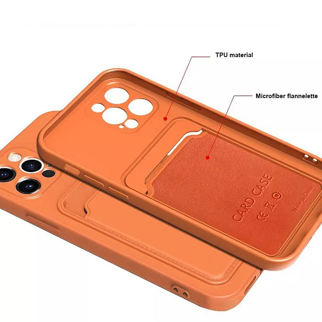 IPHONE 17 PRO Silicone Colour Card Pocket Case