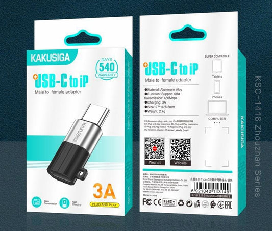 Type-C Male to IP Female Adapter