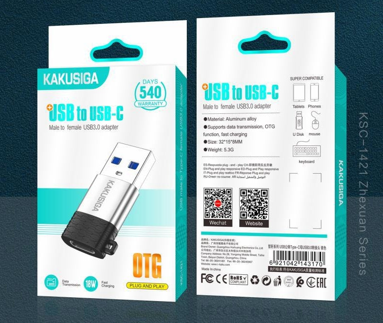 USB Male to Type- C Female USB3.0 Adapter