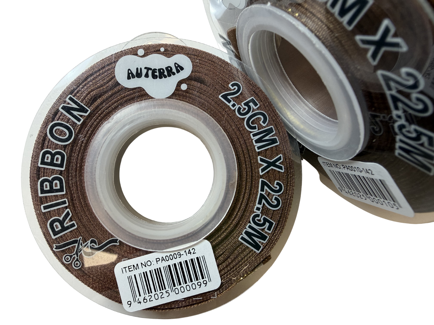 (NO DC)  6ea/pk 2.5 CMx22.5M-6 COLOURS Premium Gold Edged Stain Ribbon