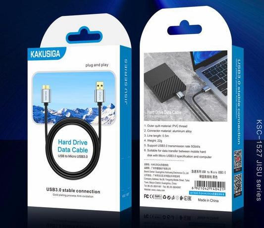 USB to Micro USB3.0 hard disk data cable (0.5M)