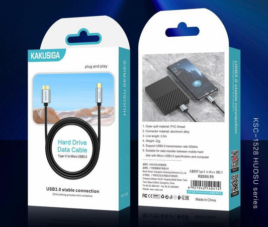 Type-C to Micro USB3.0 hard disk data cable (0.5M)