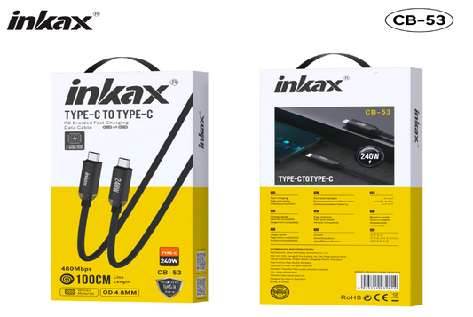 1M TYPE-C TO TYPE-C SUPER BRAIDED FAST CHARGAING CABLE 240W
