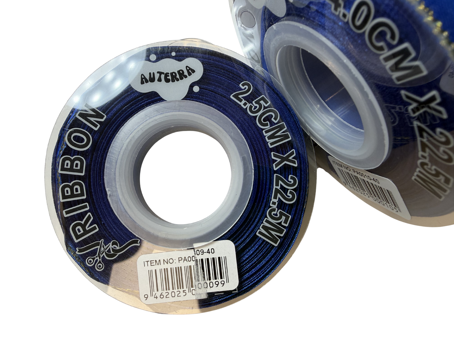 (NO DC)  6ea/pk 2.5 CMx22.5M-6 COLOURS Premium Gold Edged Stain Ribbon
