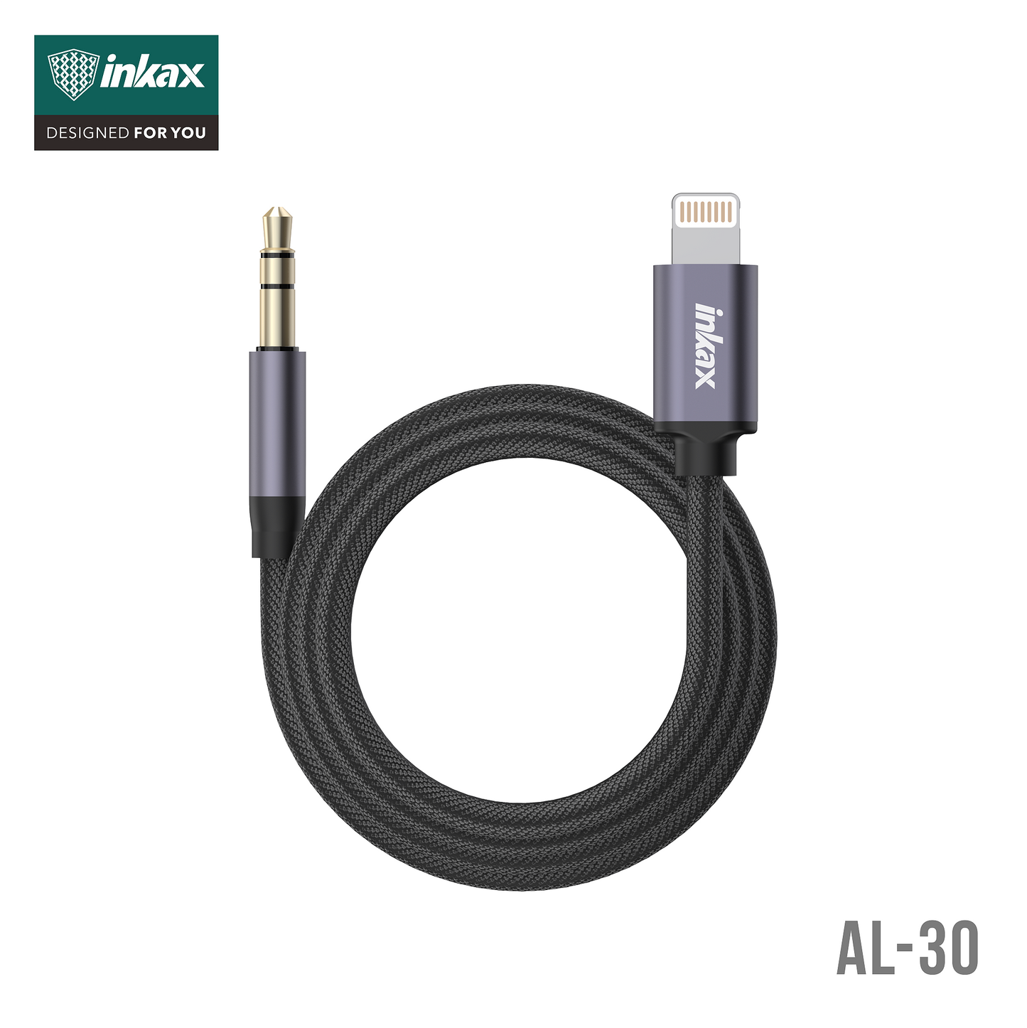 INKAX 3.5mm-IPHONE AUX audio cable PLUG AND PLAY