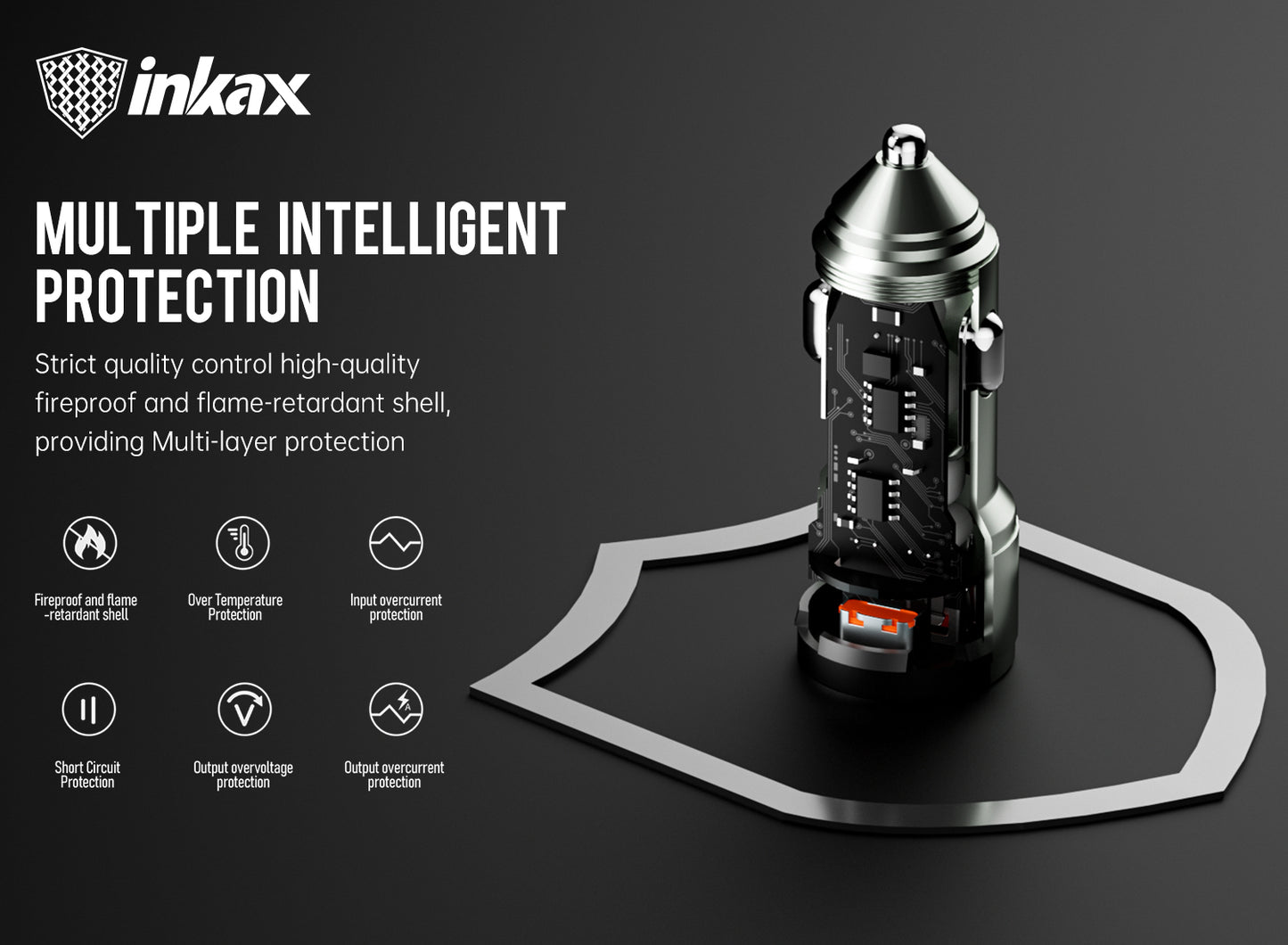 22.5W SUPER FAST SINGLE USB CAR CHARGER METAL