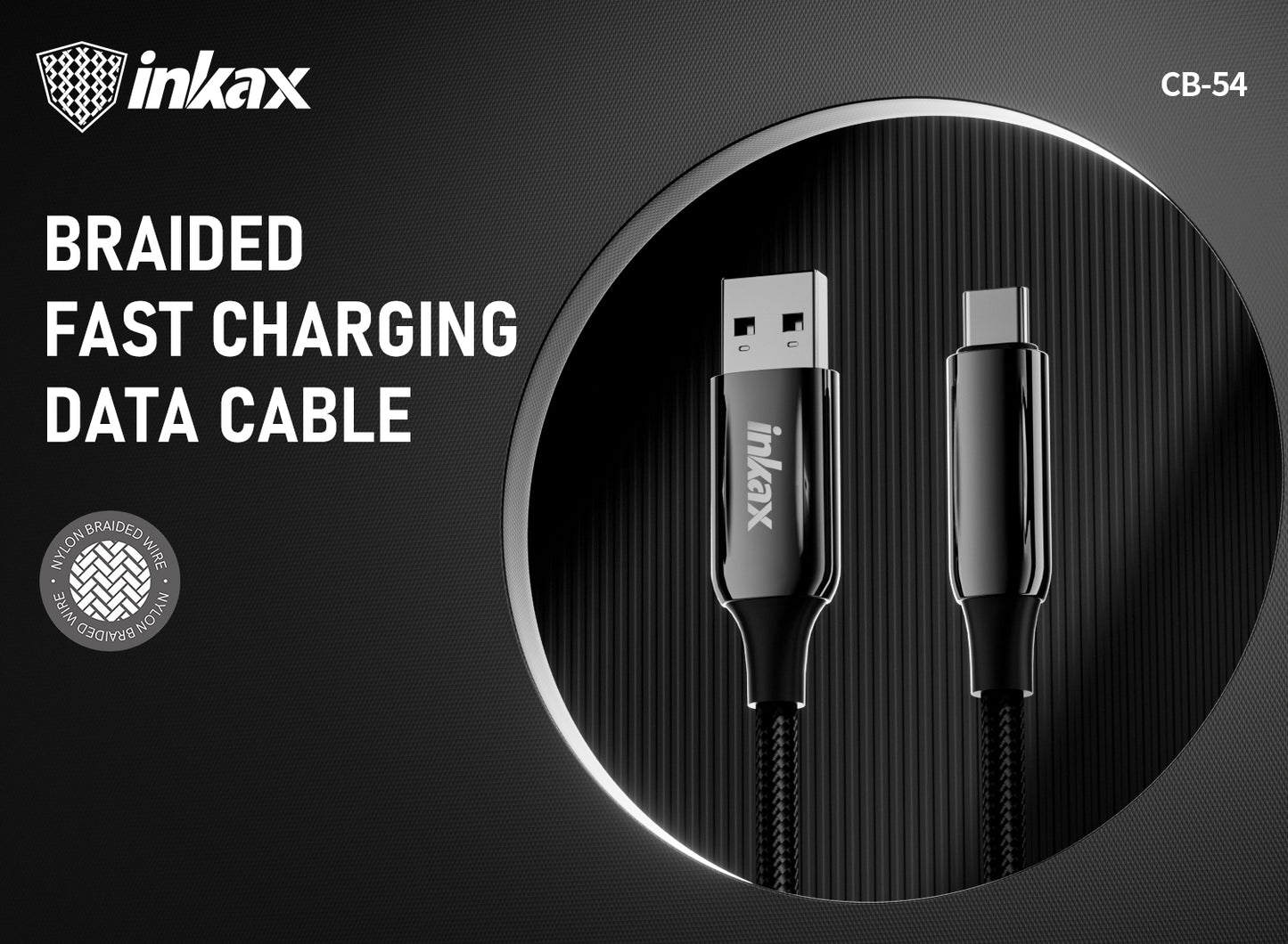 1M TYPE-C TO IPHONE 3A 48 BRAIDED WIRE AND ZINC ALLOY