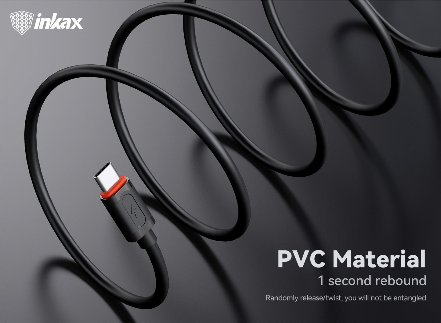 WHITE/BLACK 1M USB TO  TYPE-C FAST CHARGING CABLE WHITE 3.1A