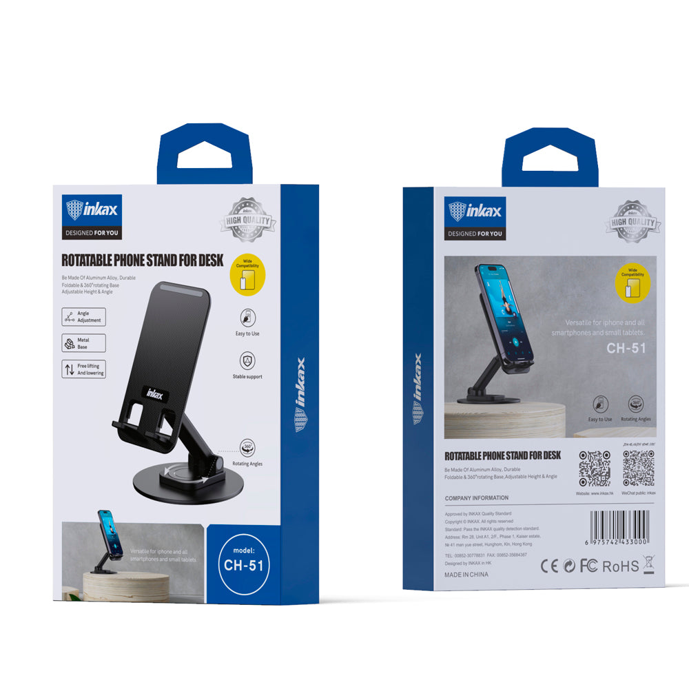 ROTATABLE PHONE STAND FOR DESK