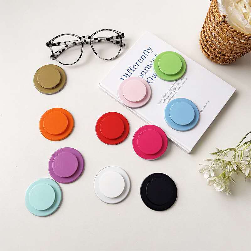 6PC/PK MAGNETICK BACK STICKER POP SOCKET MIX CLR