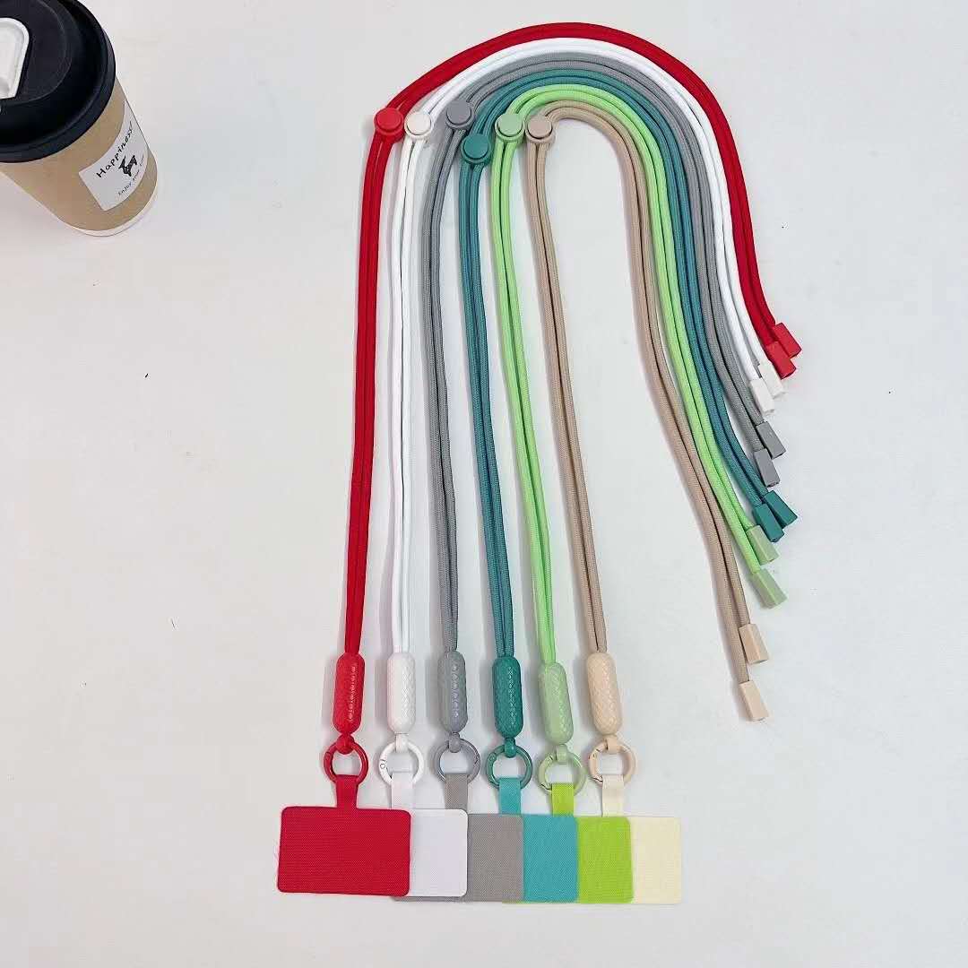 Cell Phone Lanyard Neck Strap with Hook Wrist Strap with Phone Patch MIX CLR
