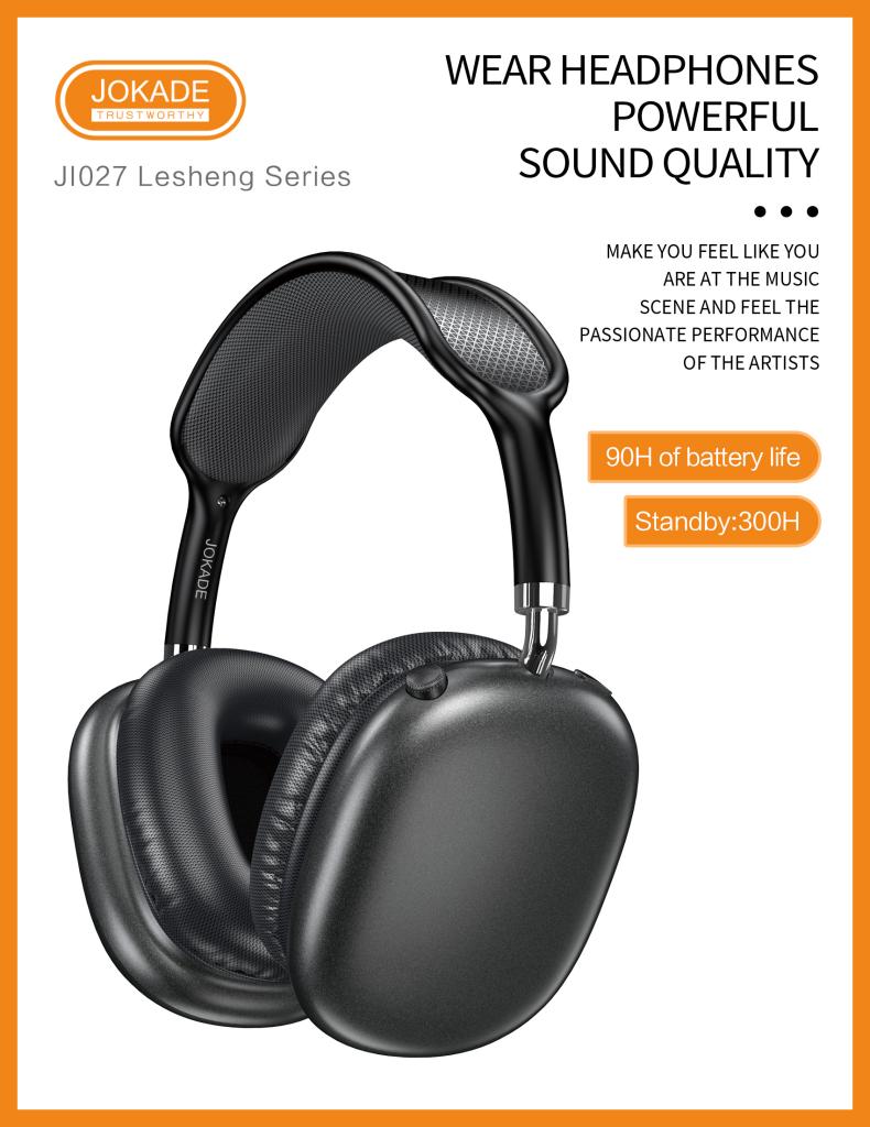 (NO DC)Wireless headphones BLACK
