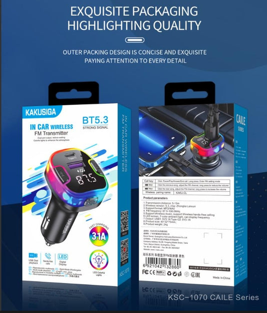 BT5.3 COLOURFUL BT FM transmitter