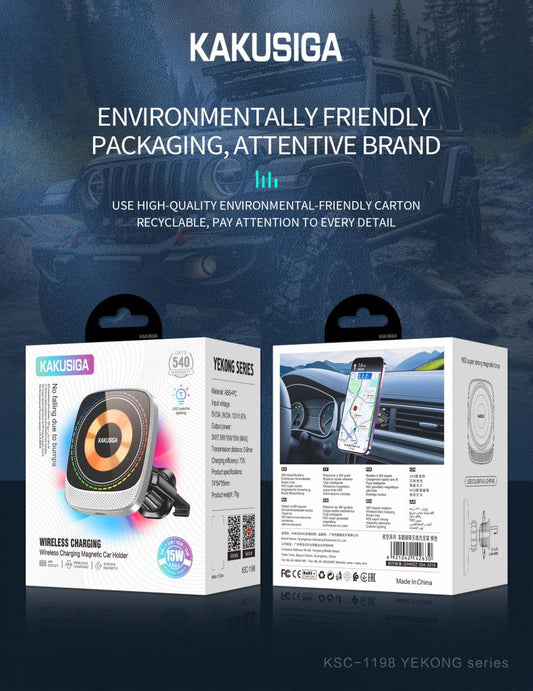 MAGNETIC WIRELESS FAST CHARGING CAR HOLDER ( AIR OUTLET)