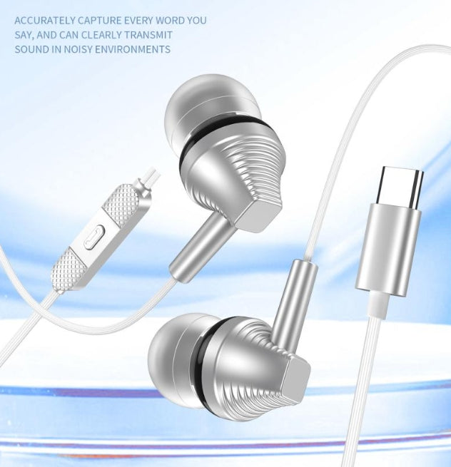 Type-C Universal Digital Darphones With Mic SLIVER