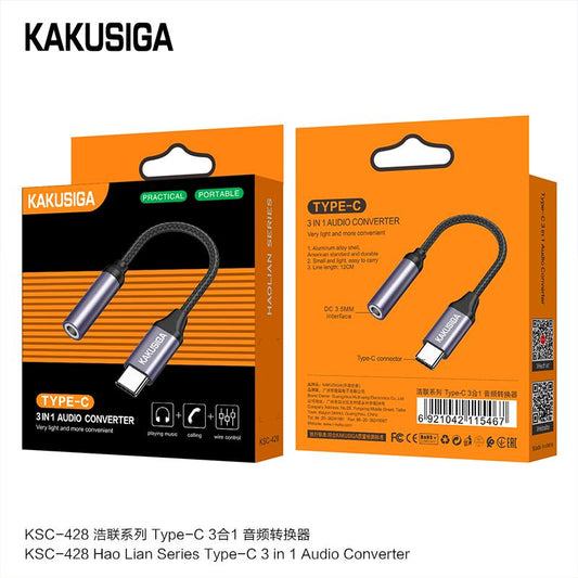 (NO DC) TYPE-C  audio converter PLUG AND PLAY