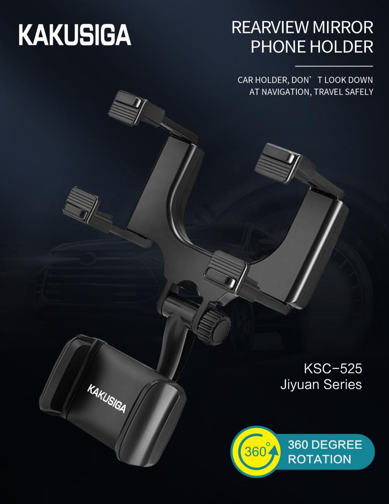 REARVIEW MIRROR PHONE HOLDER