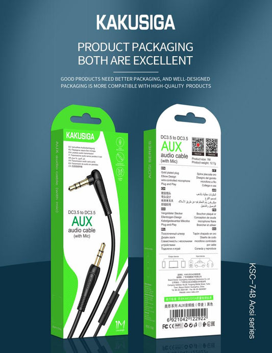 AUX CABLE WITH MIC