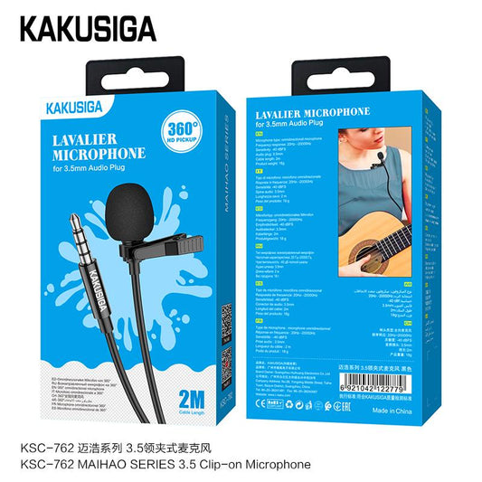 3.5MM PLUG CLIP LAPEL MICROPHONE