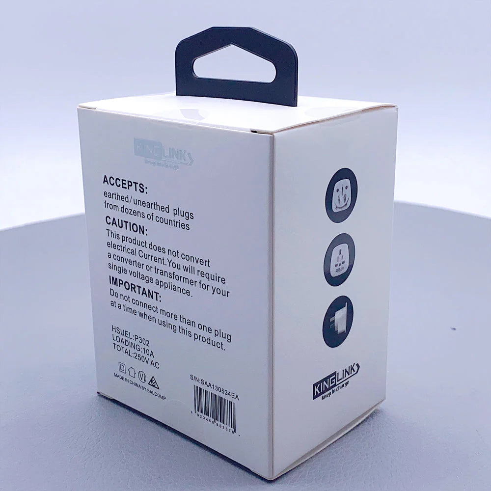(NO DC)KINGLINK- TRAVEL ADAPTOR ( SAA APROVAL)