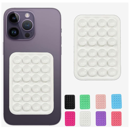MIX CLR Sticky Single Side Silicone Suction Cup Phone Case Mount SIZE 8.5CM*5.5CM