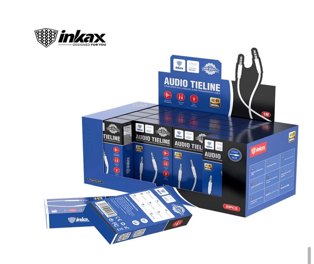 AUX TO AUX CABLE (WHOLE BOX) 20PCS