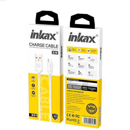 (NO DC)0.9M MICRO CABLE WHITE 3.1A