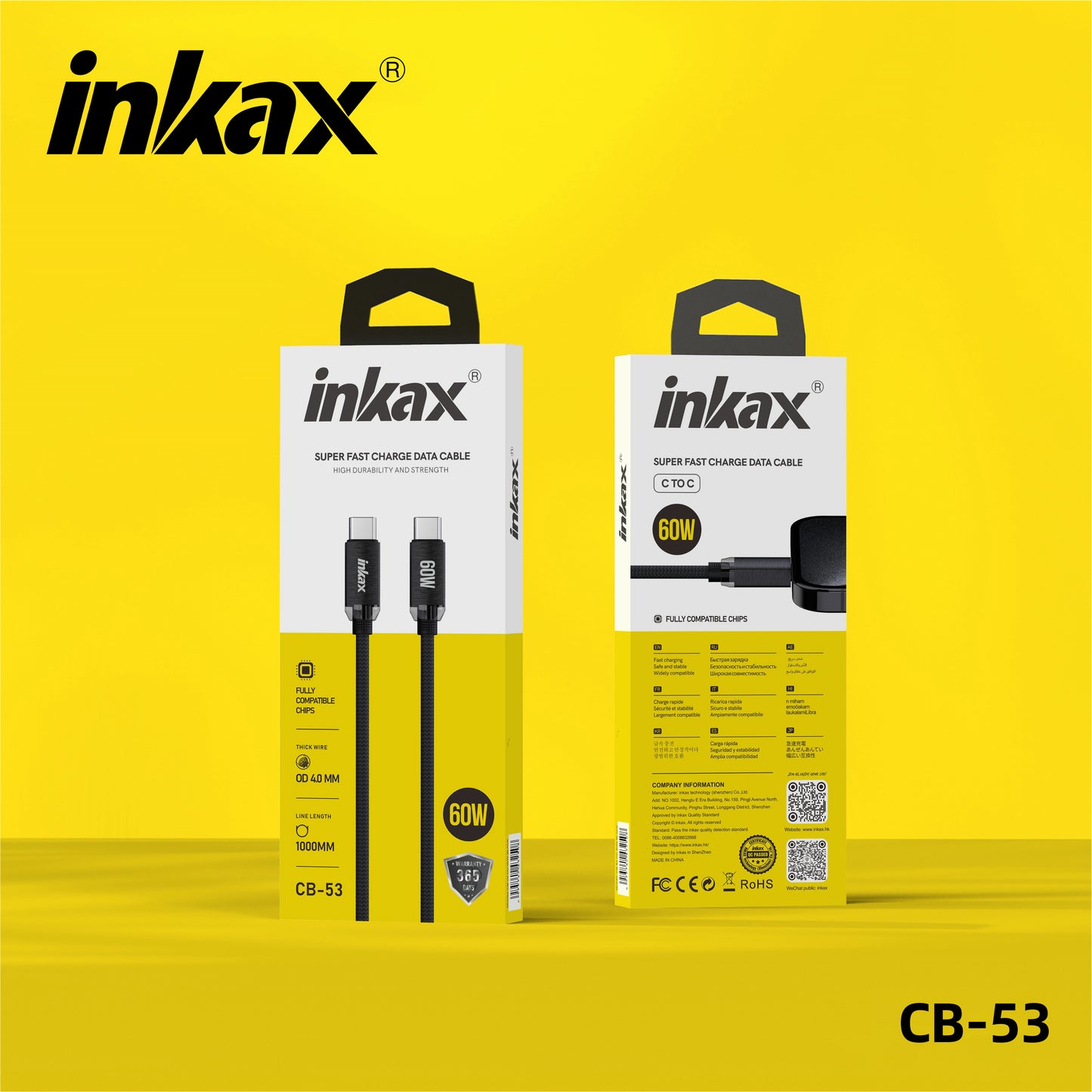 1M TYPE-C TO TYPE-C SUPER BRAIDED FAST CHARGAING 60W