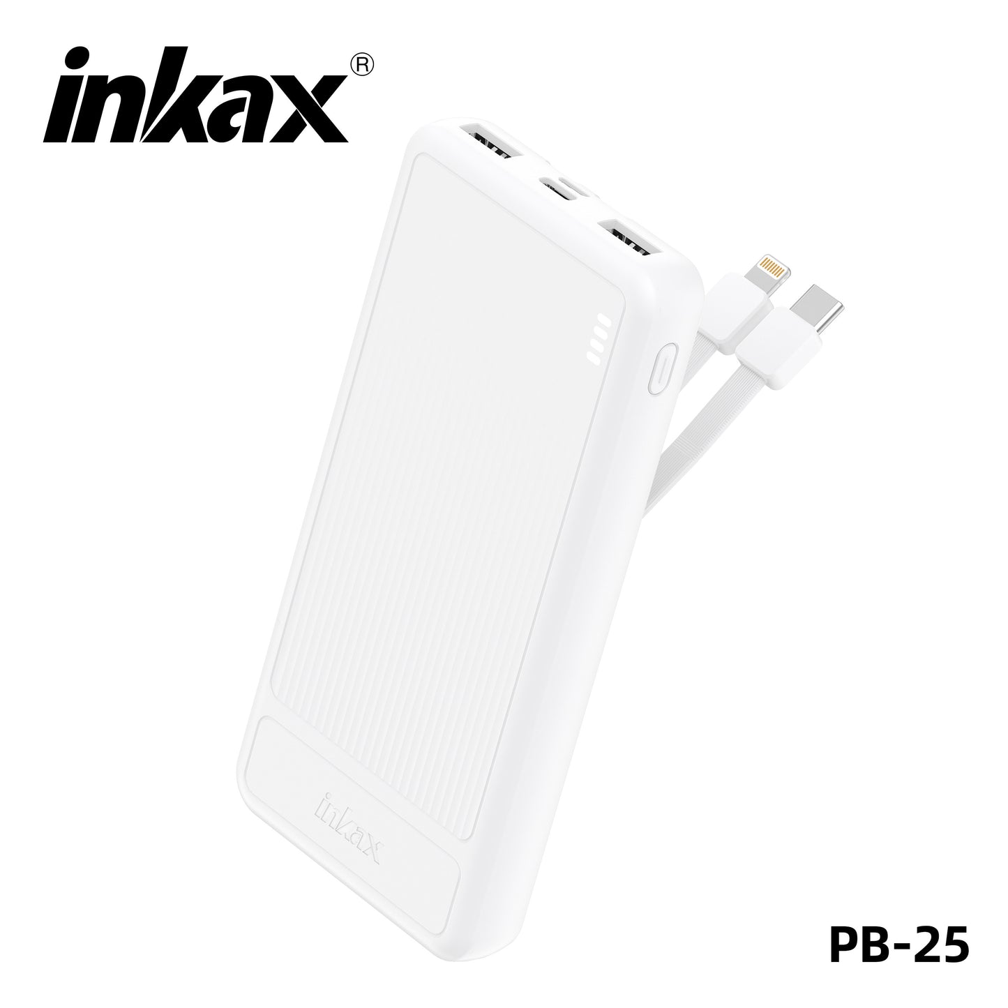POWER BANK 10000mAh 2A LIGHT DISPLAY WITH IP/C/M CABLES