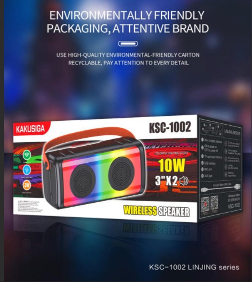(NO DC)Colorful Light wireless speaker SIZE 20*22.9*11.5