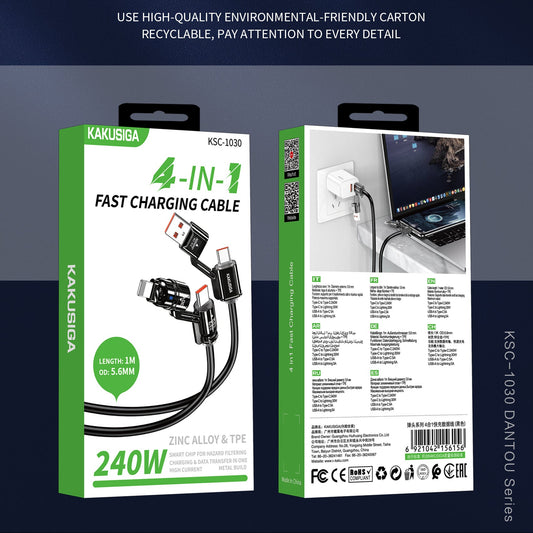 4 IN 1 Fast Charging Cable 5A