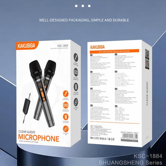 (NO DC)KAKU-Dual Mic Wireless Microphone