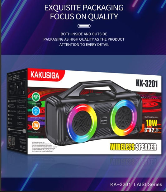 (NO DC)Colorful Light wireless speaker SIZE 29.5*15.3*11.2